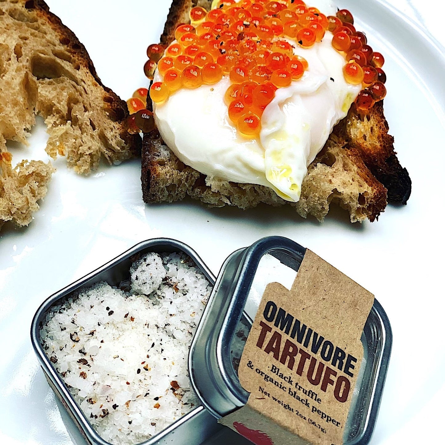 Omnivore Tartufo Salt 2 oz. Tin - 6 Tins x 2 oz case