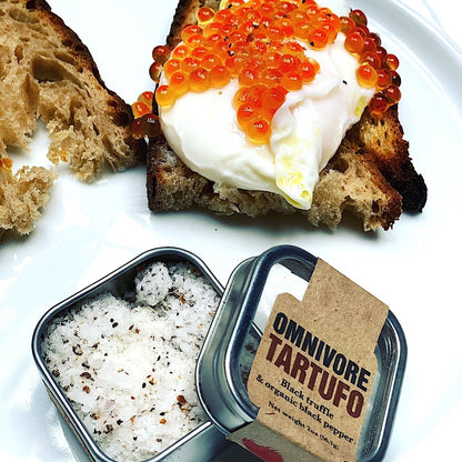 Omnivore Tartufo Salt 2 oz. Tin - 6 Tins x 2 oz case