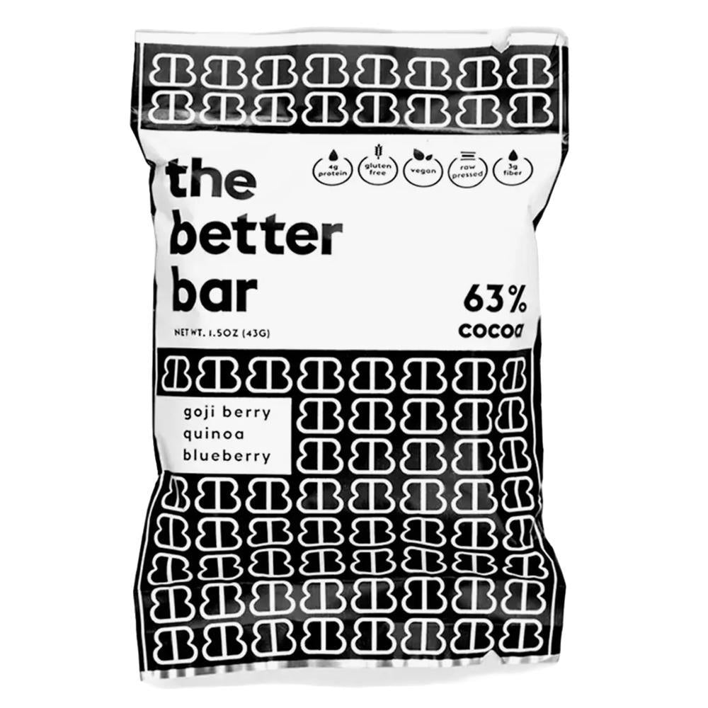 The Better Bar - 'Dark Chocolate Dipped' Goji Berry, Quinoa & Blueberry Bar (1.5OZ)