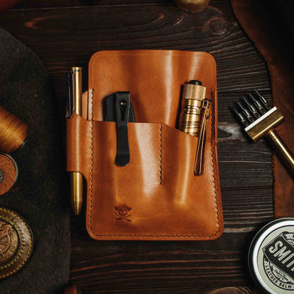 Large Pocket Organizer - First Mate Fatty | Leather Pocket Carrier | Multi-tool