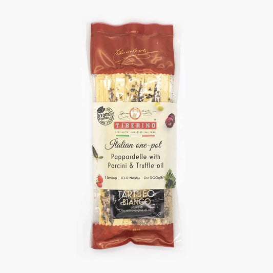 Tiberino - Pappardelle w/ Porcini & Truffle Oil (7OZ)