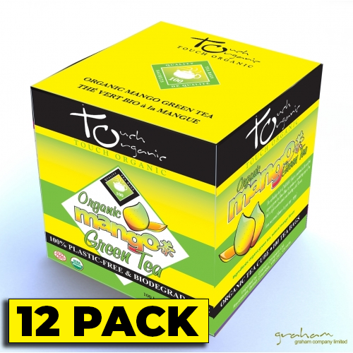 Touch Organic - ORGANIC MANGO GREEN TEA- 12 PACK CASE