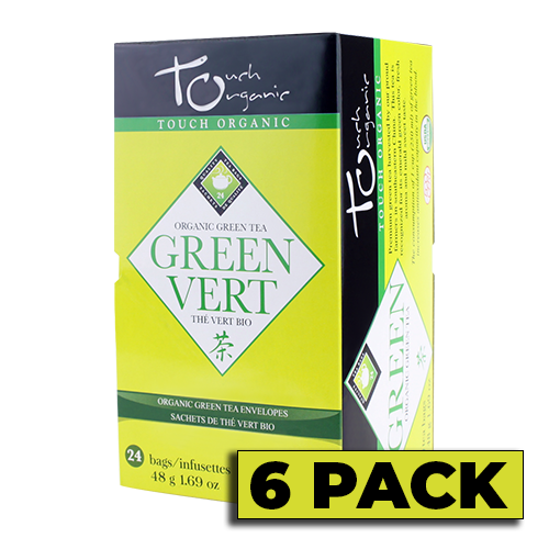 Touch Organic  - ORGANIC GREEN TEA 24 bags - 6 PACK CASE