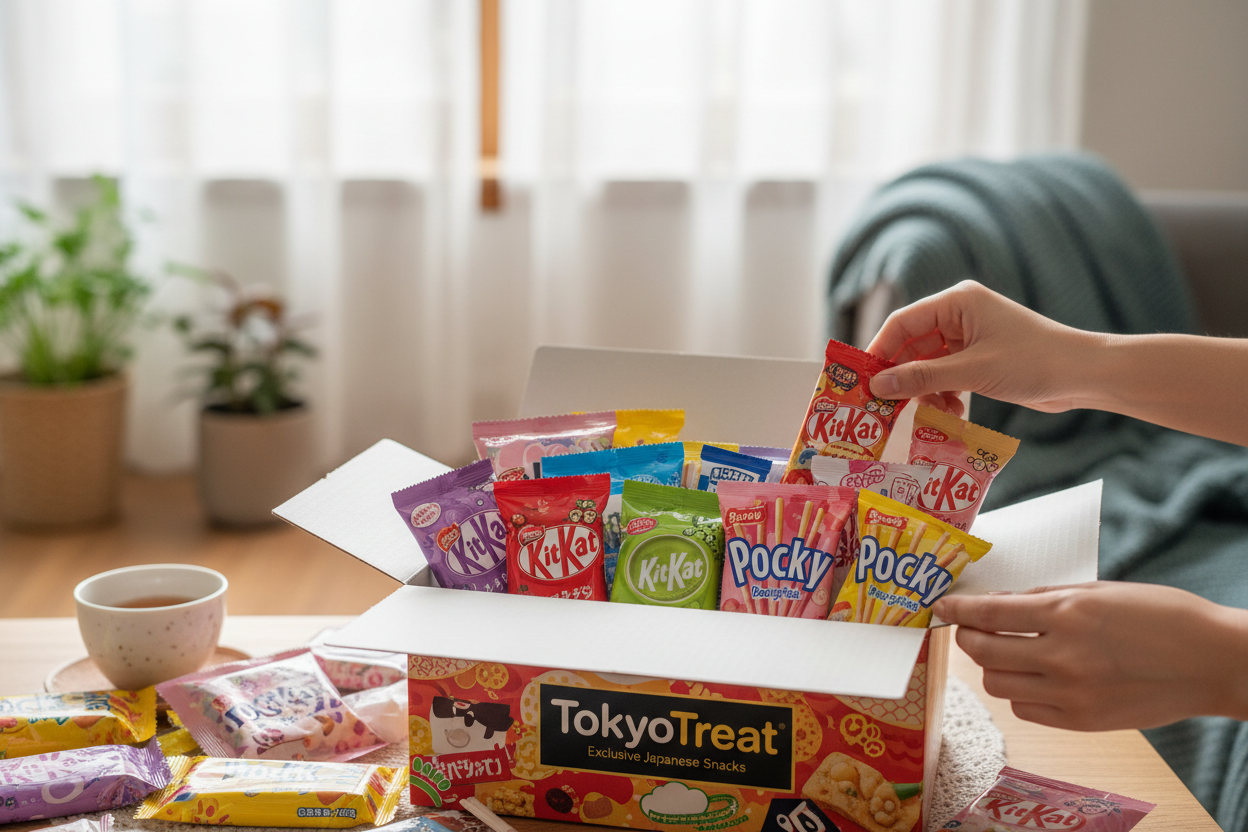 Viral TikTok TokyoTreat Premium Japanese Snack Box - Exclusive KitKat & Pocky Flavors