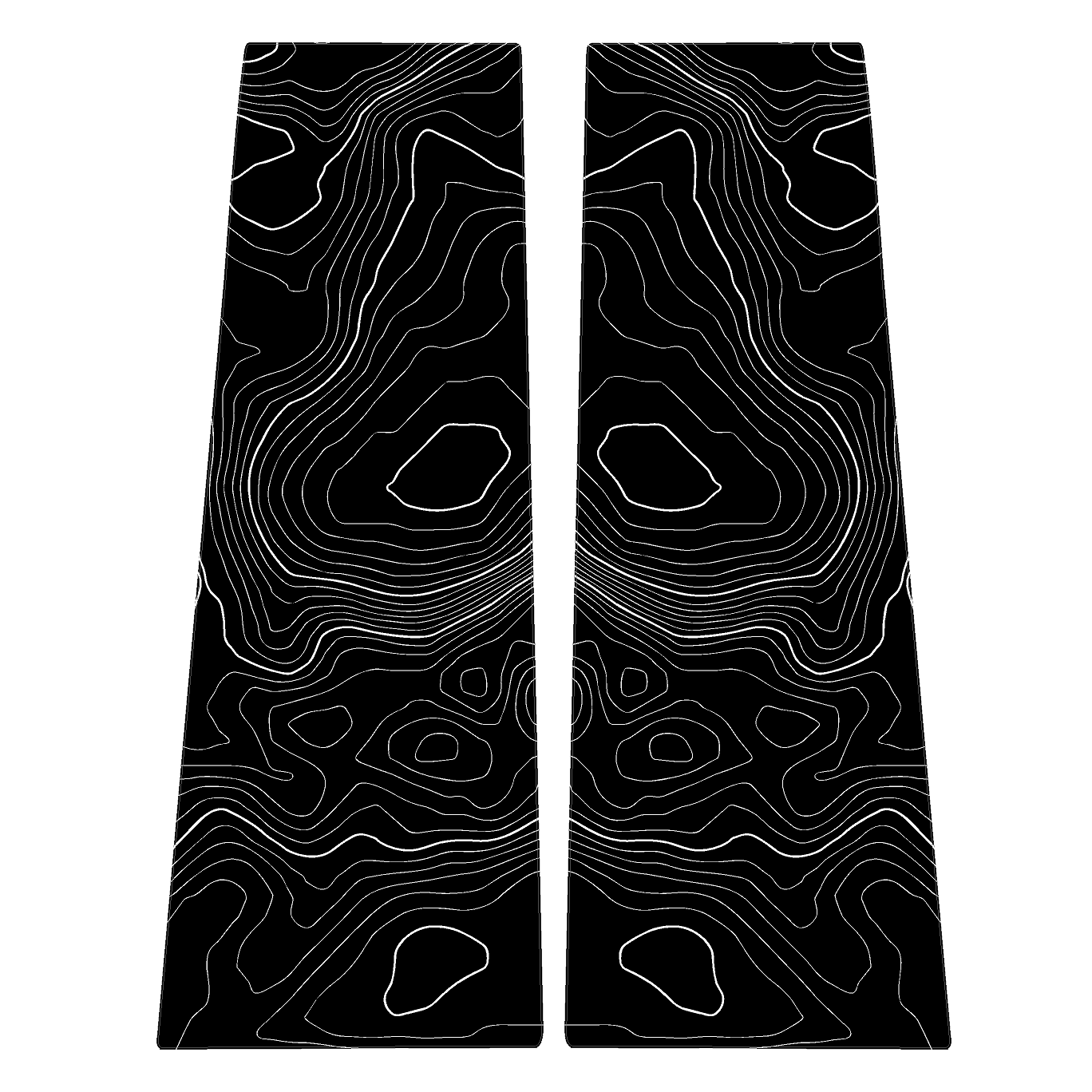 Topographic B Pillar Overlays - 2024+ Ranger