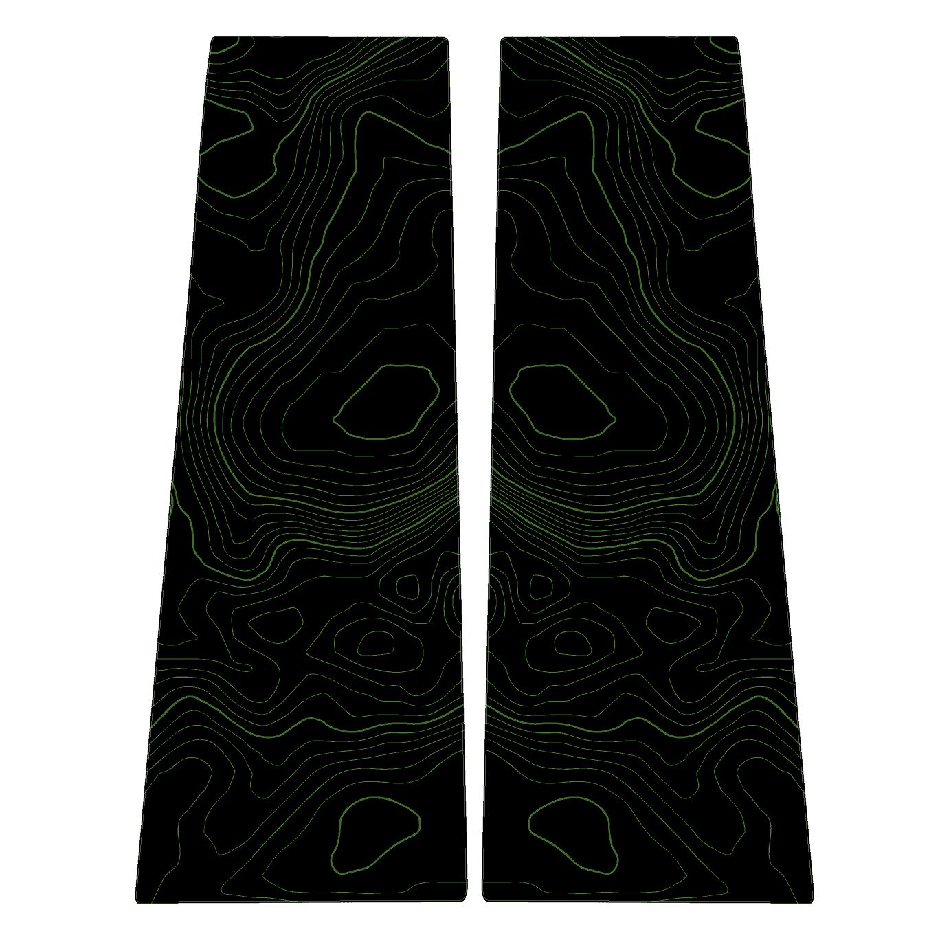 Topographic B Pillar Overlays - 2024+ Ranger