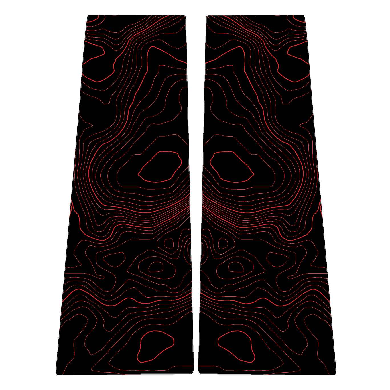 Topographic B Pillar Overlays - 2024+ Ranger