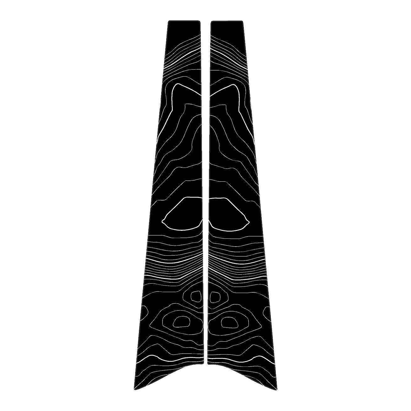 Topographic B Pillar Overlays - 2024+ Ranger