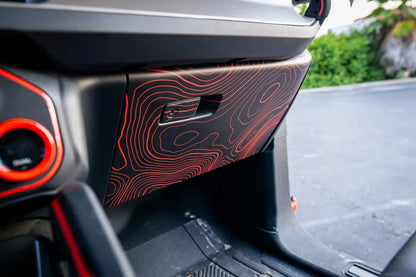 Topo Glovebox Overlay Kit (Printed Series) - 2021+ Bronco
