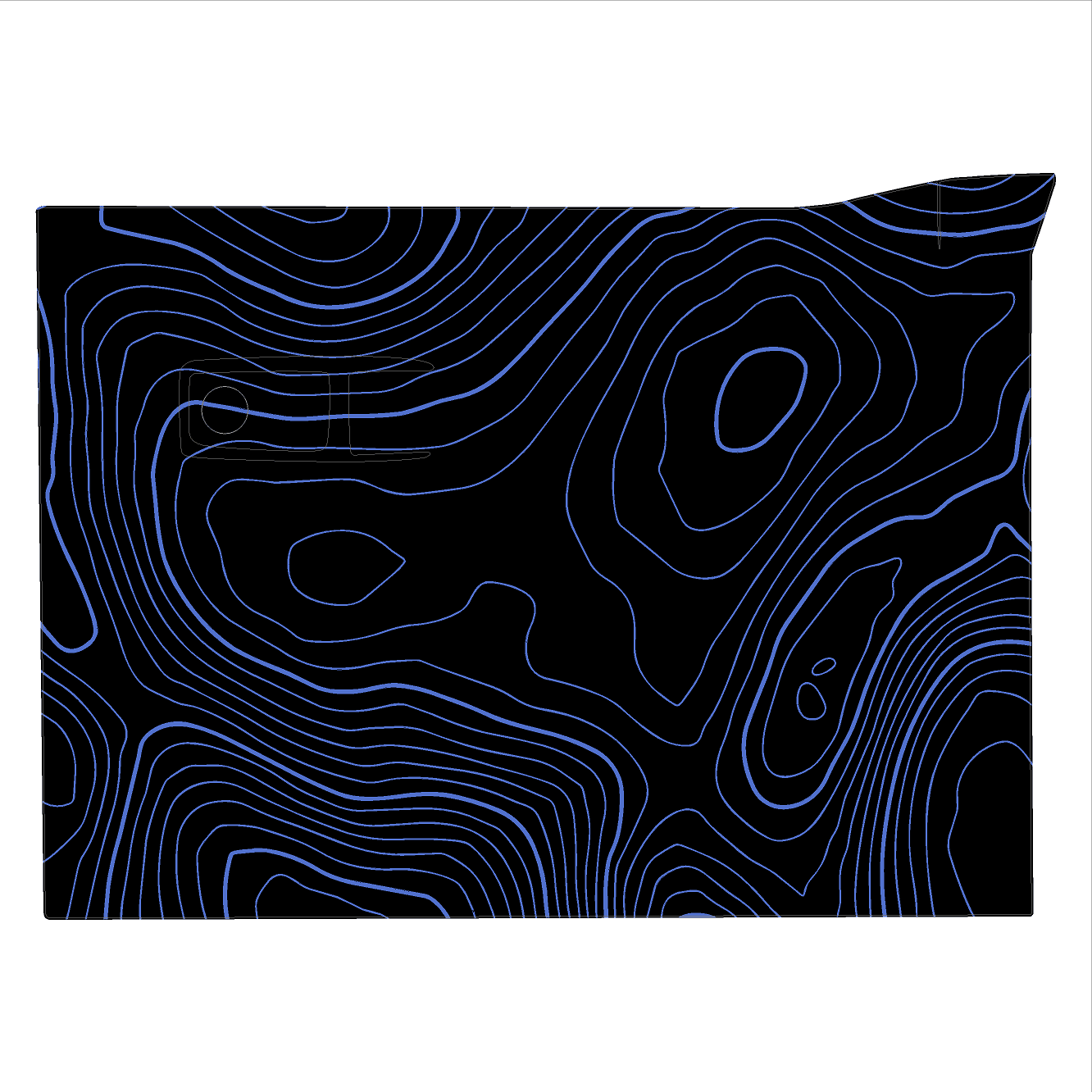 Topo Glovebox Overlay Kit (Printed Series) - 2021+ Bronco