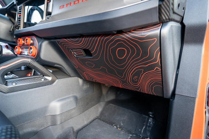 Topo Glovebox Overlay Kit (Printed Series) - 2021+ Bronco