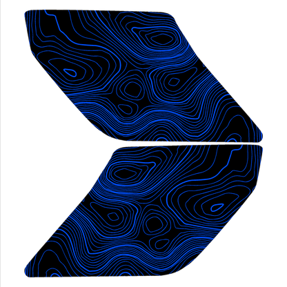 Topo Interior Lower Door Card Insert Overlays (Printed Series) - 2021+ Bronco 2 Door