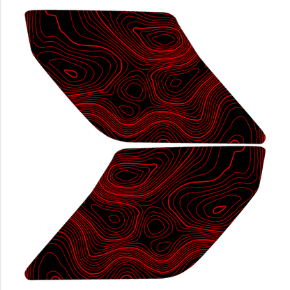 Topo Interior Door Handle Overlays - 2021+ Bronco