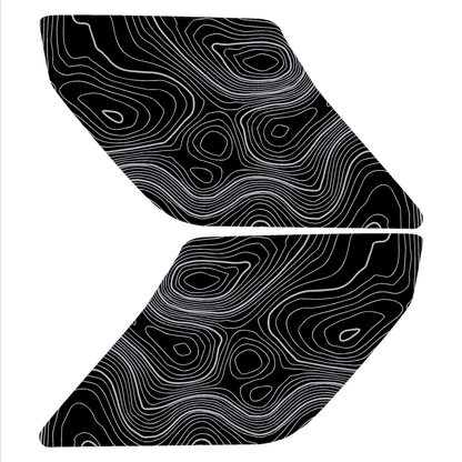 Topo Interior Door Handle Overlays - 2021+ Bronco