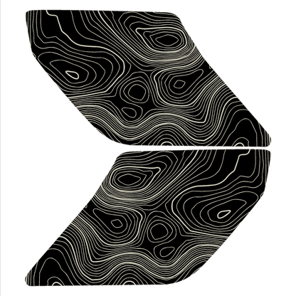 Topo Interior Door Handle Overlays - 2021+ Bronco