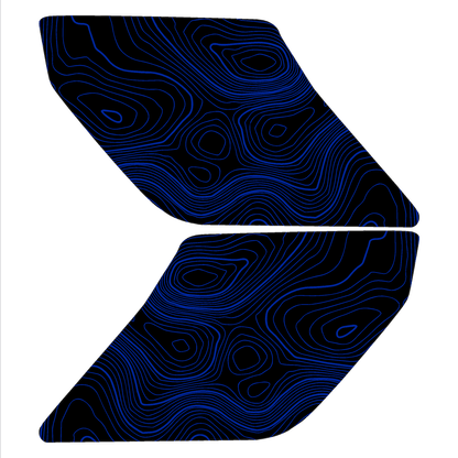 Topo Interior Lower Front Door Card Insert Overlays (Printed Series) - 2021+ Bronco 4 Door