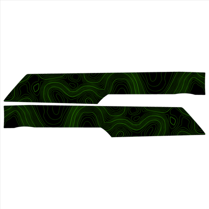 Topo Rear Interior Upper Door Card Insert Overlays (Printed Series) - 2021+ Bronco 4 Door