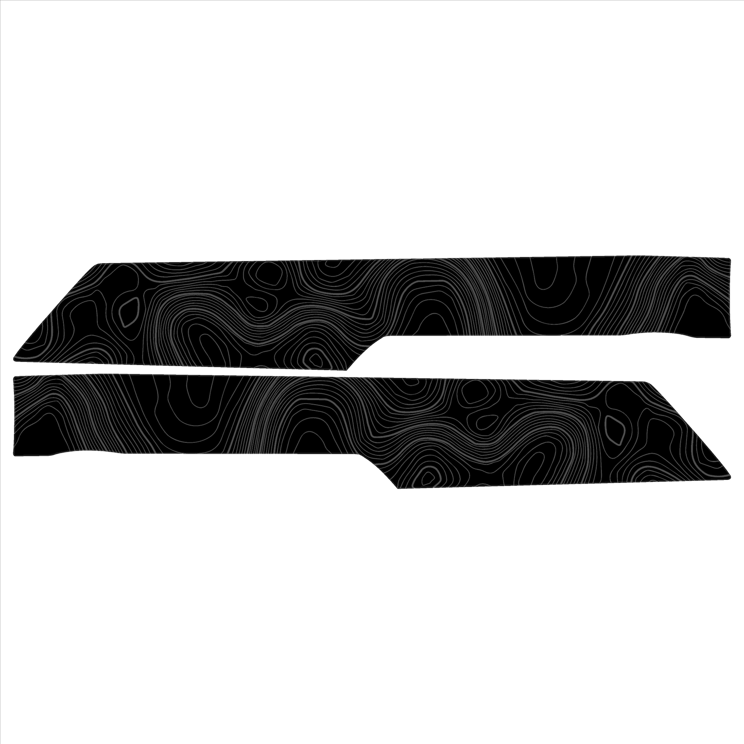 Topo Rear Interior Lower Door Card Insert Overlays (Printed Series) - 2021+ Bronco 4 Door