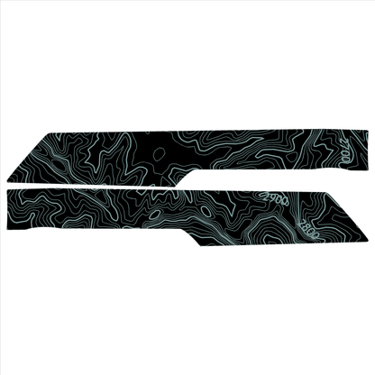 Topo Front Interior Upper Door Card Insert Overlays (Printed Series) - 2021+ Bronco 4 Door