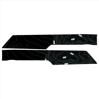 Topo Rear Interior Lower Door Card Insert Overlays (Printed Series) - 2021+ Bronco 4 Door