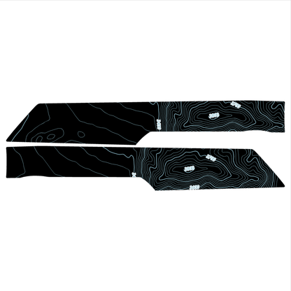 Topo Rear Interior Lower Door Card Insert Overlays (Printed Series) - 2021+ Bronco 4 Door