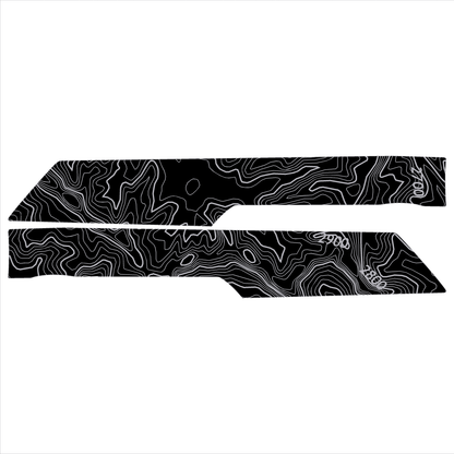 Topo Rear Interior Upper Door Card Insert Overlays (Printed Series) - 2021+ Bronco 4 Door