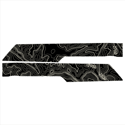 Topo Rear Interior Lower Door Card Insert Overlays (Printed Series) - 2021+ Bronco 4 Door
