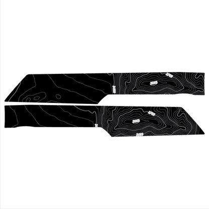 Topo Rear Interior Upper Door Card Insert Overlays (Printed Series) - 2021+ Bronco 4 Door