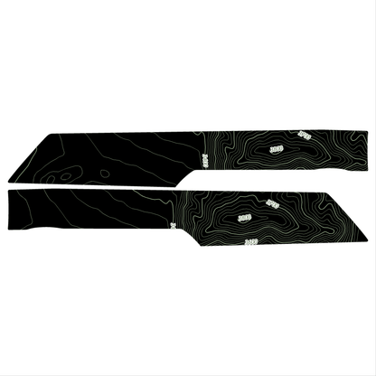 Topo Rear Interior Upper Door Card Insert Overlays (Printed Series) - 2021+ Bronco 4 Door