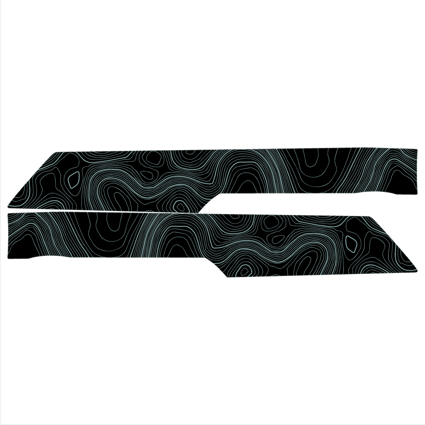 Topo Rear Interior Lower Door Card Insert Overlays (Printed Series) - 2021+ Bronco 4 Door