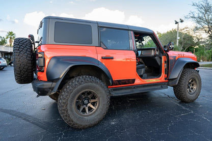 Topo Rear Window Triangle Overlay (Printed Series) - 2021+ Bronco 4 Door