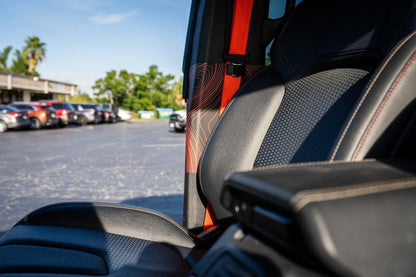 Topo Seatbelt Trim Protector (Printed Series) - 2021+ Bronco 4 Door