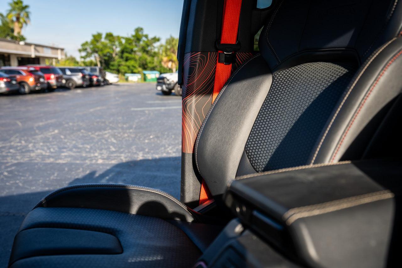 Topo Seatbelt Trim Protector (Printed Series) - 2021+ Bronco 4 Door