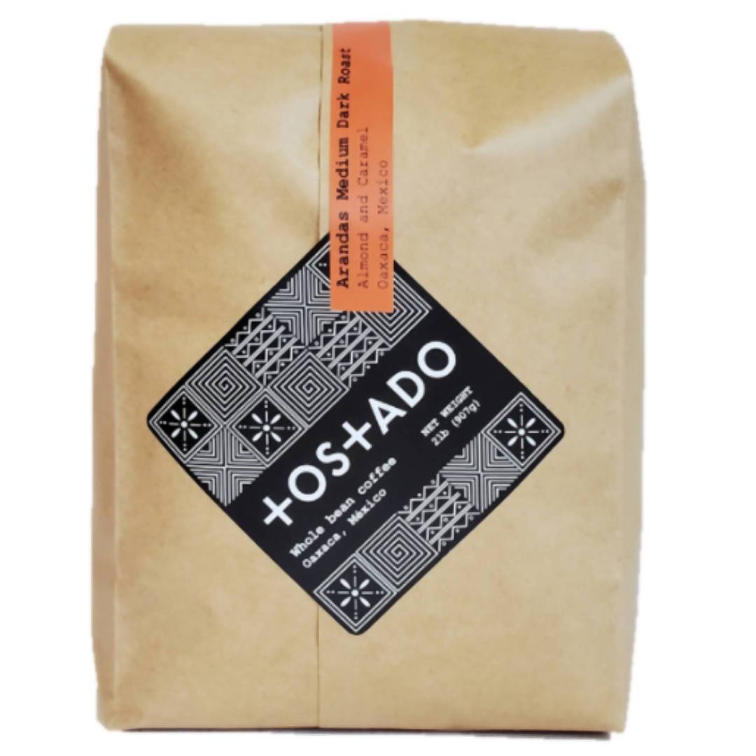 Tostado Arandas Whole Coffee Beans (Medium-Dark Roast) - 1 Bag x 5 LB
