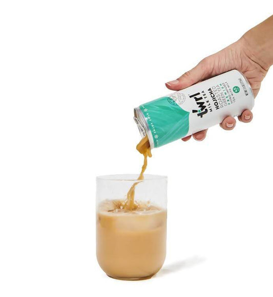 Twrl Hojicha Roasted Green Milk Tea Cans - 12 cans x 7.5oz case