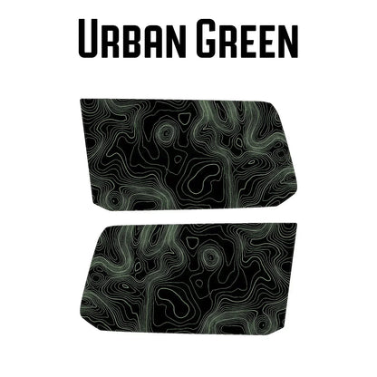 Topographic Rear Window Map Overlays V3 (Perforated) - 2025+ 4Runner