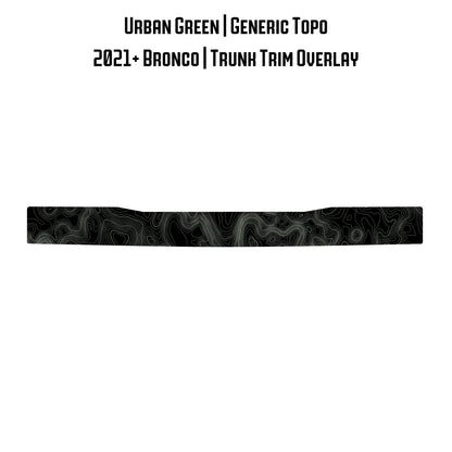 Topo Trunk Trim Overlay / Protector - 2021+ Bronco