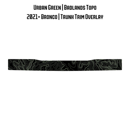 Topo Trunk Trim Overlay / Protector - 2021+ Bronco