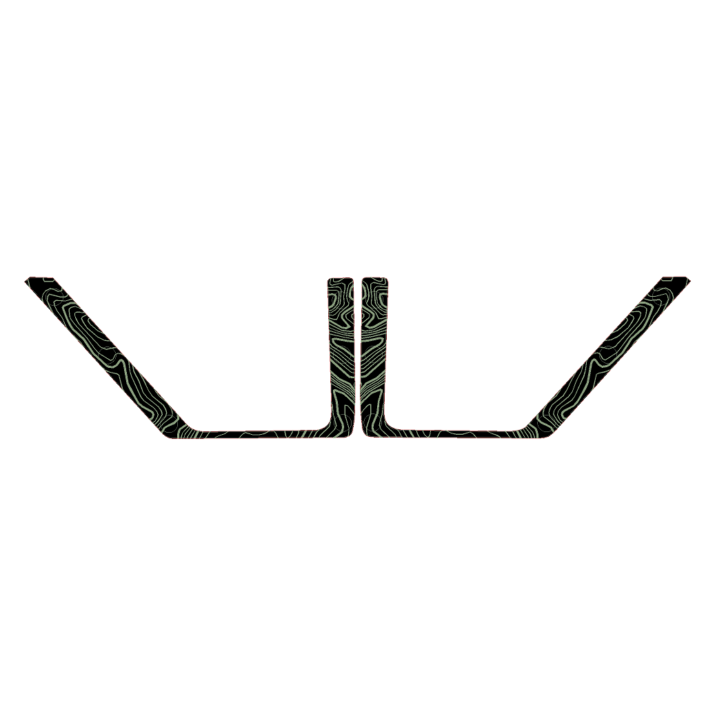 Topo Rear Door Net Trim Overlay Kit (Printed Series) - 2021+ Bronco