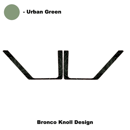 Topo Rear Door Net Trim Overlay Kit (Printed Series) - 2021+ Bronco