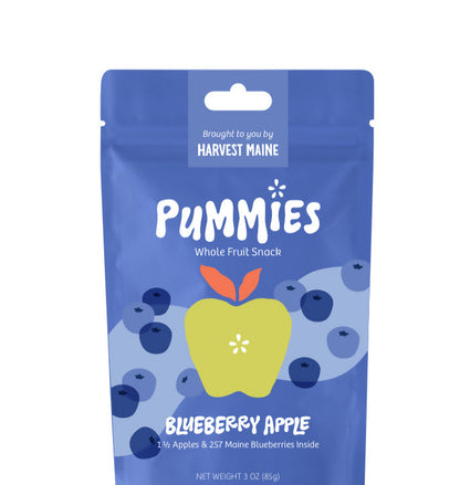 Harvest Maine Blueberry Pummies Fruit Bites Bag, Upcycled - 8 bags x 3 oz case