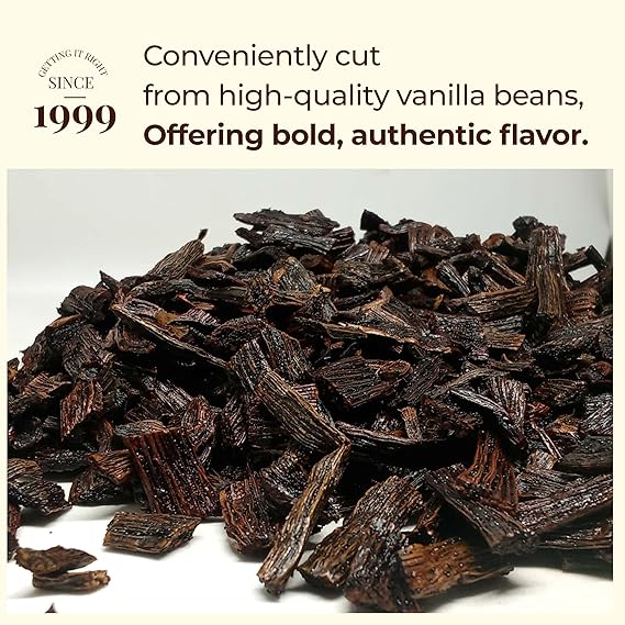 Grade B Vanilla Bean Cuts Bulk for Extract & Baking