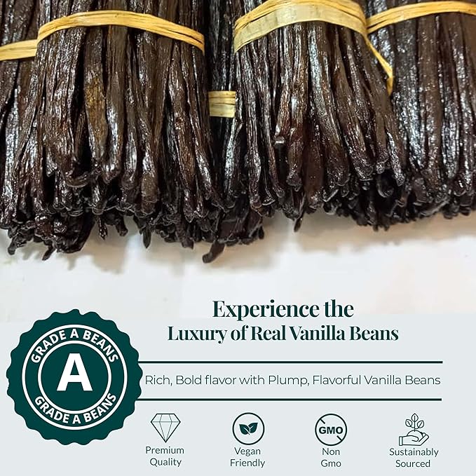 Premium Grade A Vanilla Beans Whole Bulk Pods
