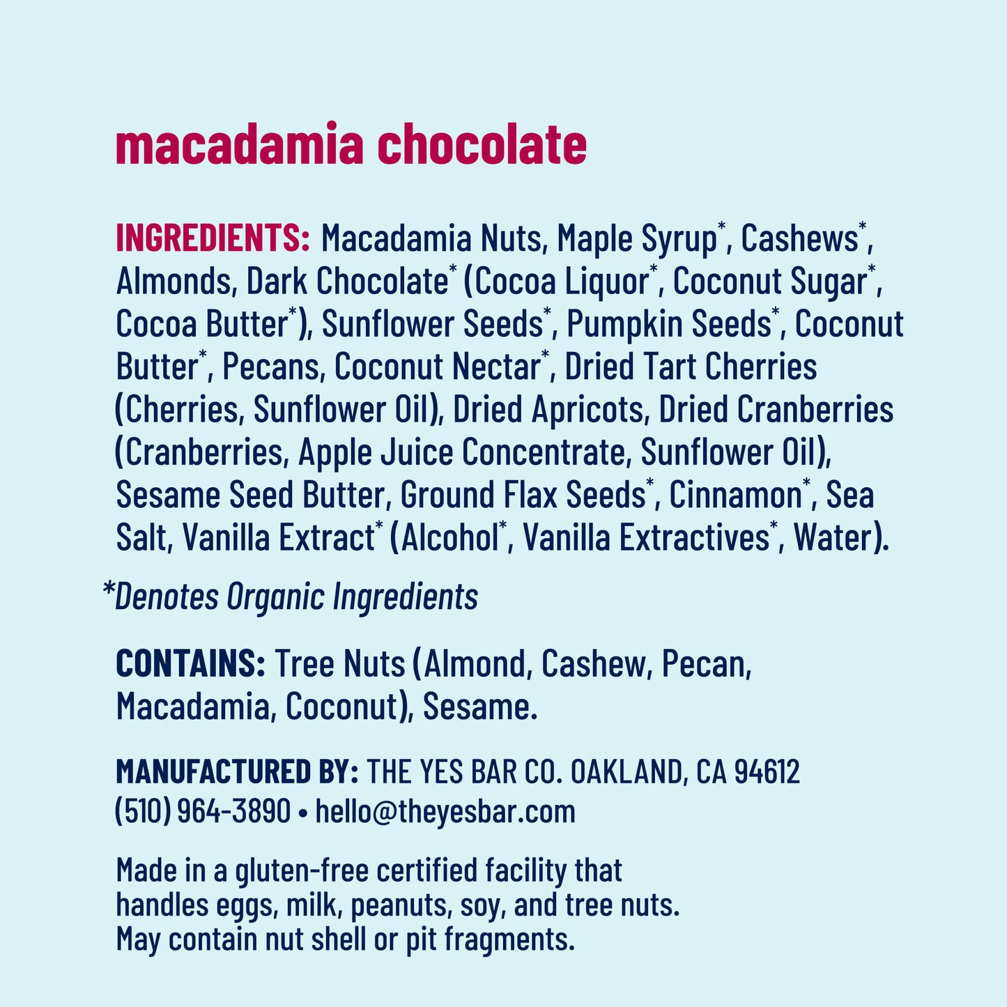 YES BAR® Variety Pack - 6 Bars