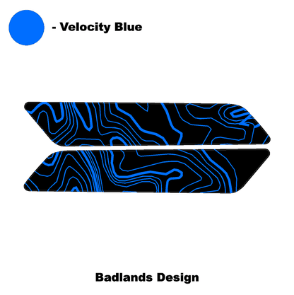 Topo Interior Front Door Grab Handle Overlay Kit (Printed + Laser Series) - 2021+ Bronco