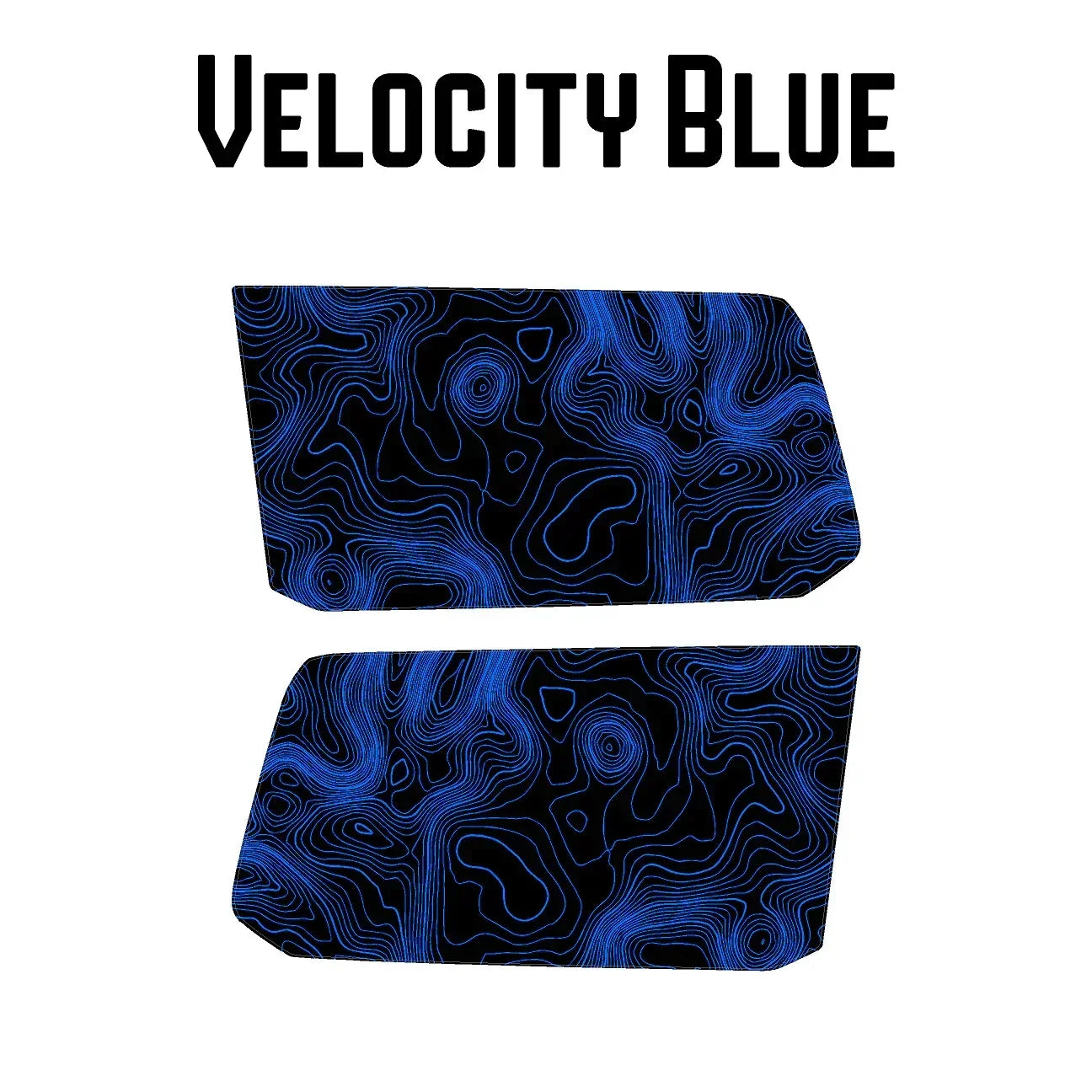 Topographic Rear Window Map Overlays V3 (Perforated) - 2025+ 4Runner