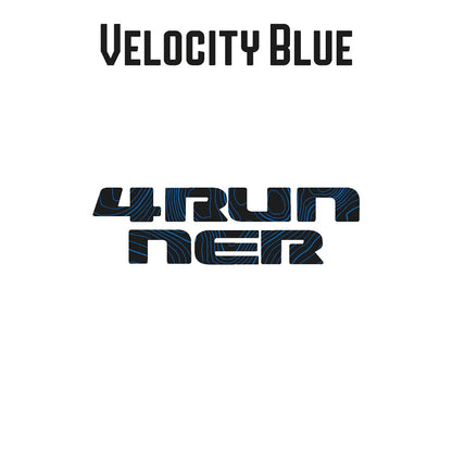 4RUNNER Topographic Rear Liftgate Emblem Overlays - 2025+ 4Runner