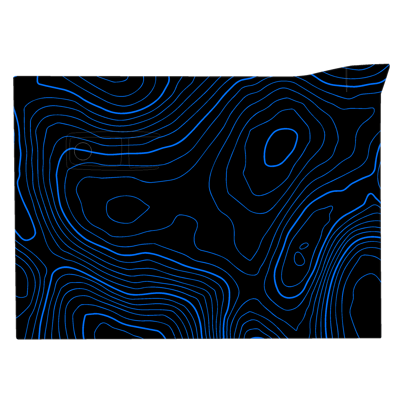 Topo Glovebox Overlay Kit (Printed Series) - 2021+ Bronco