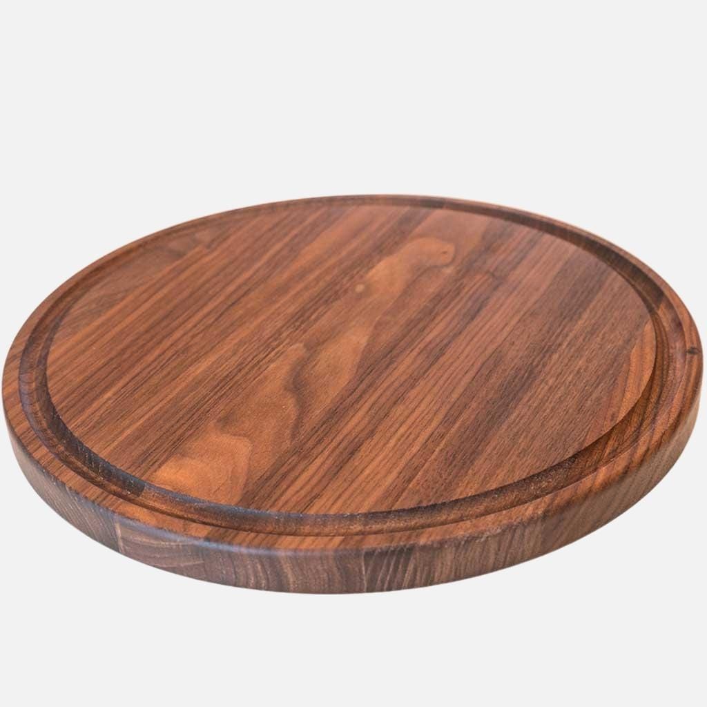 Virginia Boys Kitchens Small Round Walnut Charcuterie Board