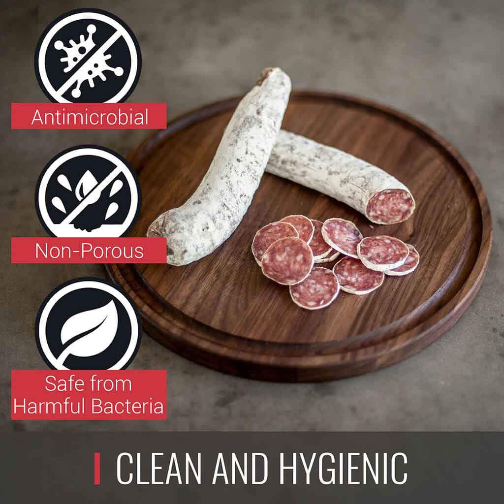 Virginia Boys Kitchens Small Round Walnut Charcuterie Board